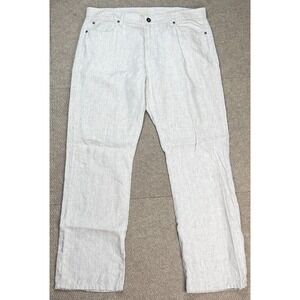 Abito Men's 5 Pocket Straight Leg Linen‎ Jeans Size 38x32